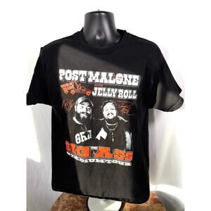 Post Malone Jelly Roll Big Ass Tour 2025 Tee L